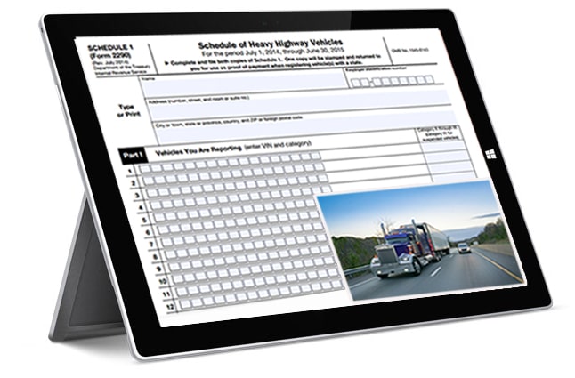 Form 2290 Schedule 1